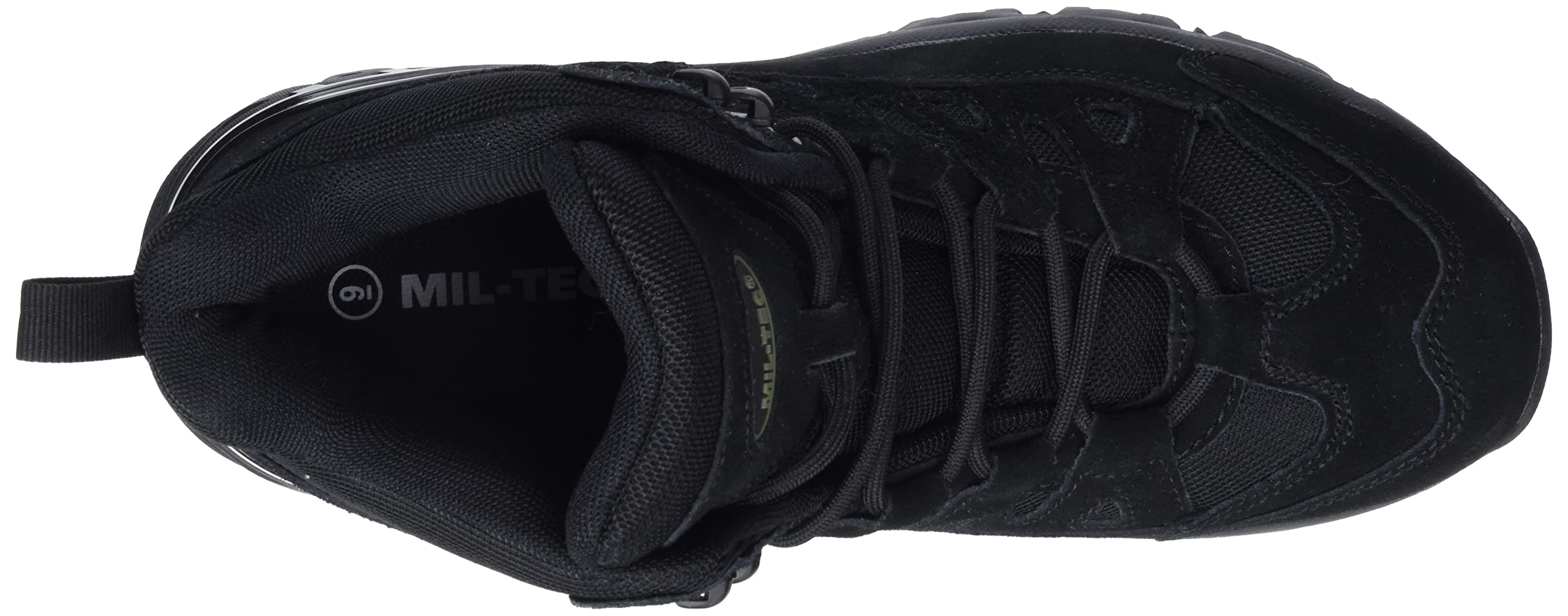 Mil-Tec Squad Stiefel 5 Inch • Taktischer Halbstiefel mit Speed-Lace-System & Zehenkappe • Atmungsaktiver Wildlederstiefel mit EVA-Sohle • Rutschfestes Profil für Outdoor & Arbeit