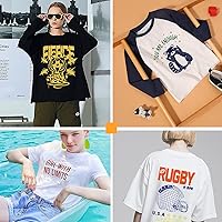 Vista 48 de TUMIYA HTV Heat Transfer Vinyl Rolls - 12" x 30 Ft HTV Vinyl, Black Iron on Vinyl DIY Design for T-Shirt (Black)