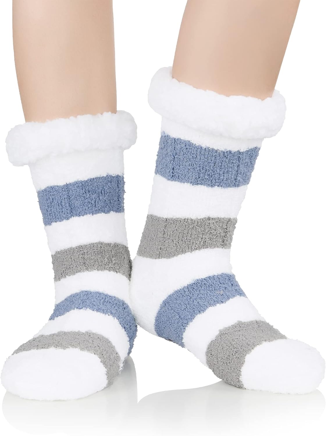 American Trends Christmas Slipper Socks Women Fuzzy Socks Gripper Non Slip Womens Warm Cozy Socks Athletic - Image 2