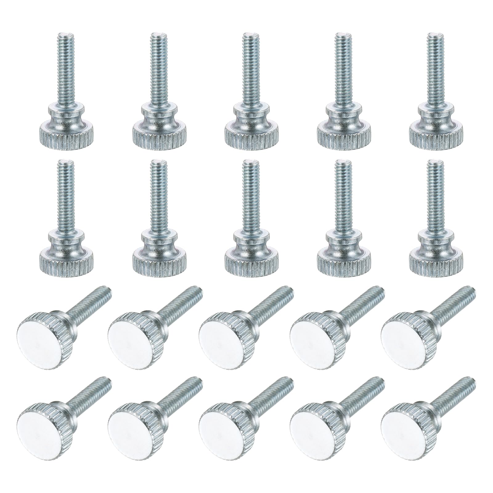 PATIKIL M4 x 16mm Knurled Thumb Screws, 20Pcs Metric Knurled Head Bolts Thumb Screw with Shoulder Grip Knobs Fasteners Tighten Thread Fasteners for TV Monitor Mount