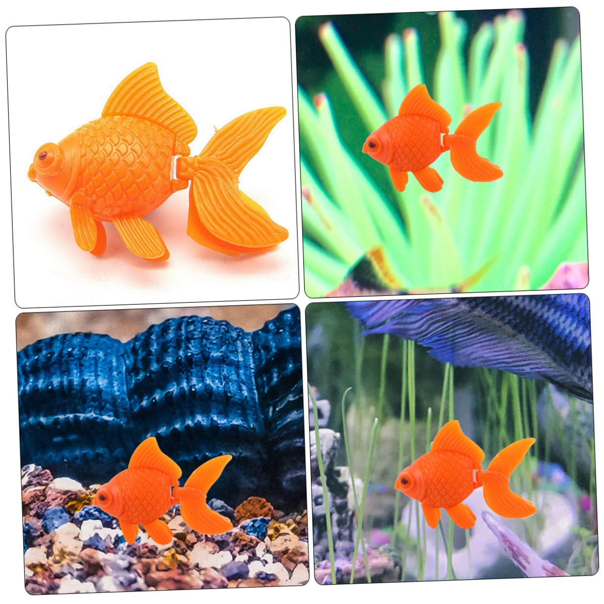 Zuxbolf Schwimmende Keramik Fische - 2 Stück Teich Deko