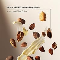 Vista 3 de Suave Acondicionador hidratante de manteca de karité de almendra, paquete de 2 tamaños, nutre y repone el cabello seco y dañado