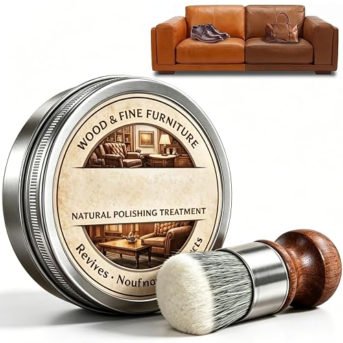 Furniture Balm, Natural Wood & Leather Conditioner, Wood Scratch Repair