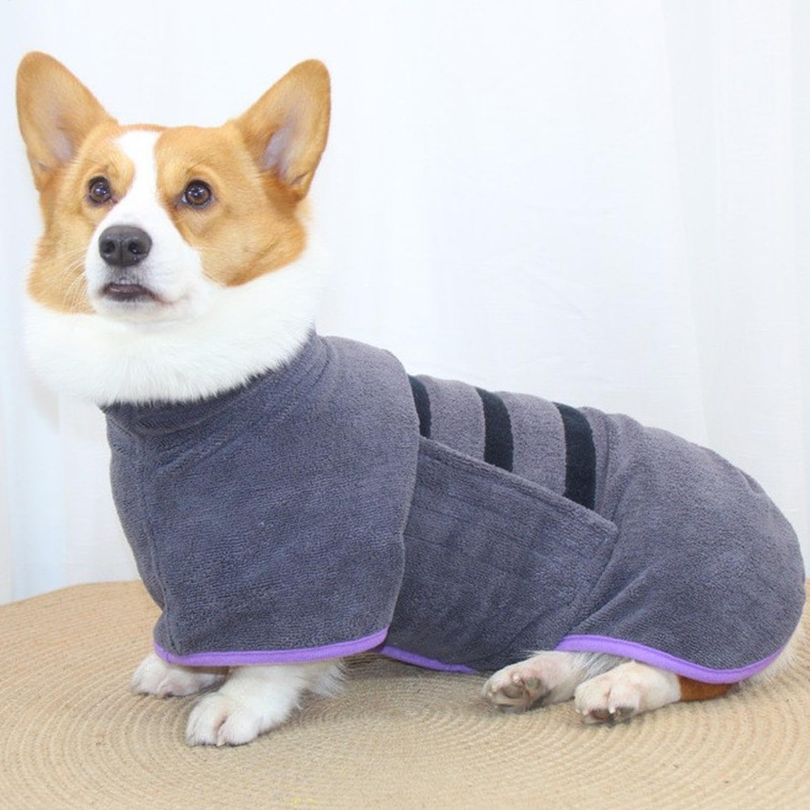Peignoir Séchant Pour Chien Serviette en Microfibre Douce et Super | Peignoir pour Animaux de Compagnie Pour La Maison, Les Voyages, L'Hiver, La Baignade
