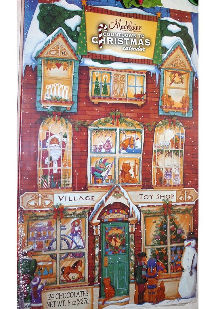 Madelaine 2026 Christmas Advent Calendar – Chocolate &amp; Candy Christmas Countdown for Kids, Women, Men, Teen Girls &amp; Boys - Holiday Treats Advent Calendars - Workshop &amp; Holly Jolly