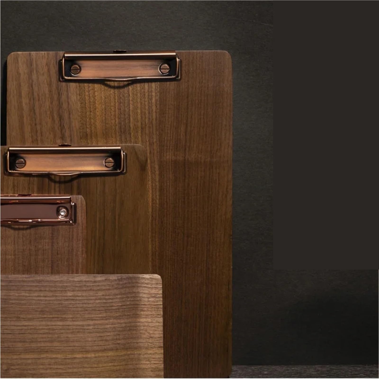 Portapapeles Carpeta de menú exhibición restaurante madera maciza 2 piezas | Portapapeles de tablero de copia de archivo de pedido de barra A4 con almacenamiento(23x16cmA5)