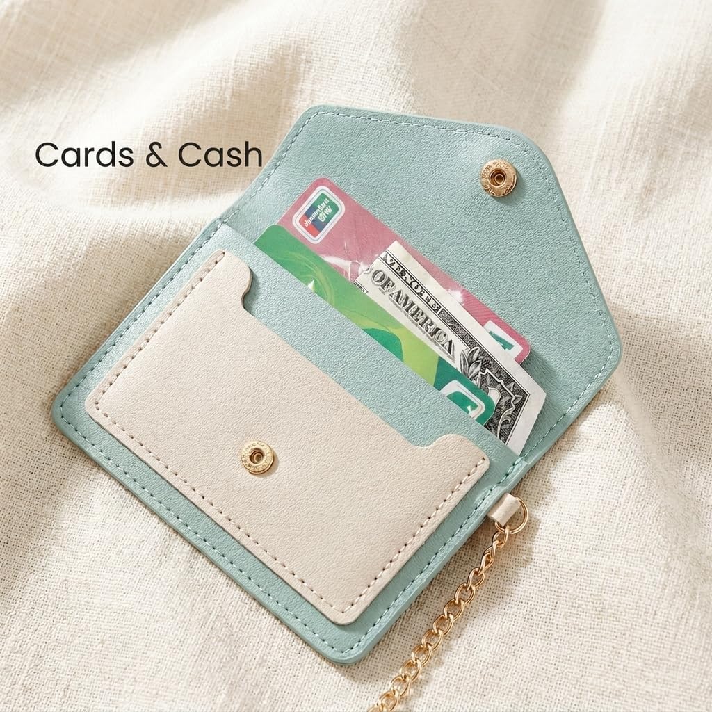 BIHRTC Boho Keychain Wristlet Wallet for Women,Macrame ID Card Holder Lipstick Holder Pocket Purse for Concerts and Travel image 4