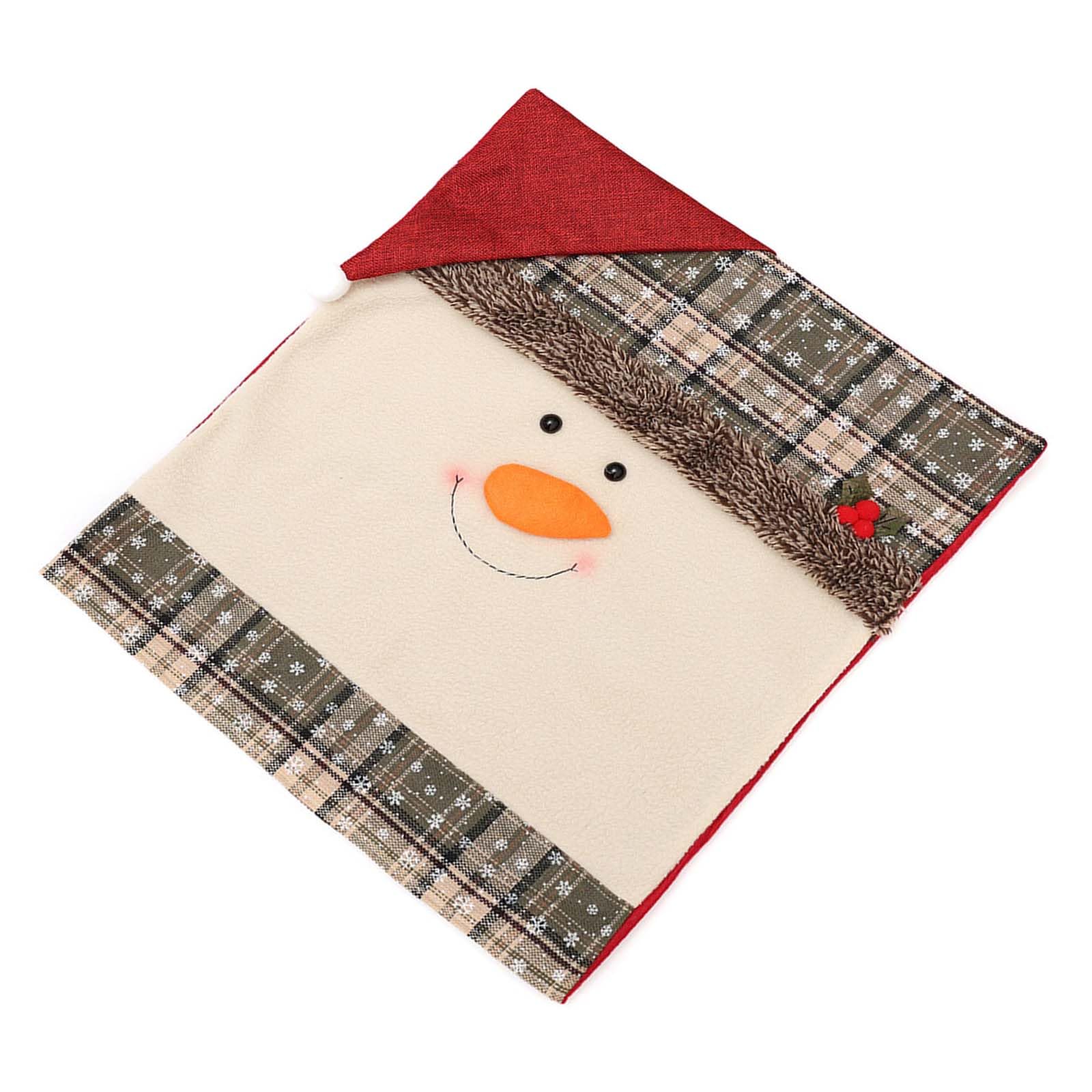 YROHGKPN Christmas Cartoon Santa Chair Covers Dining Table Chair Slipcovers Protective Back for Holiday Kitchen Back Covers