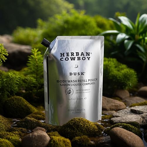 Miniatura 3 de Herban Cowboy Gel de baño, rico aroma a colonia, mejorado con ingredientes alimentados por plantas, gel de baño vegano (bolsa de repuesto de 64