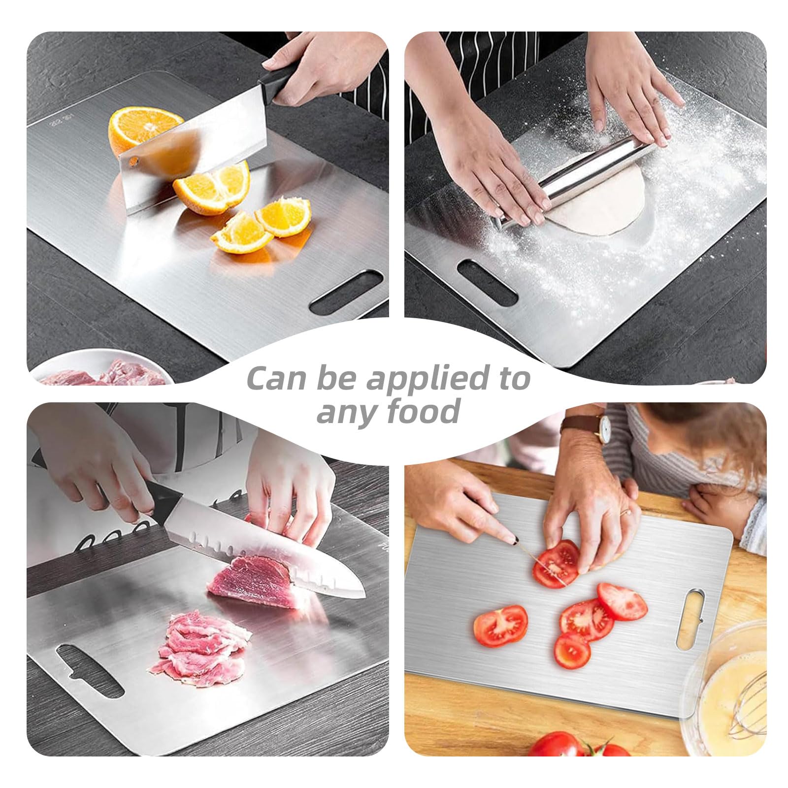 Lot De 3 Planches à Découper En Titane Pur Pour Cuisine, Planches à