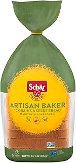 Schär Gluten-Free Artisan Baker Bread, 10 Grains & Seeds, 13.6 oz, 8-Pac...