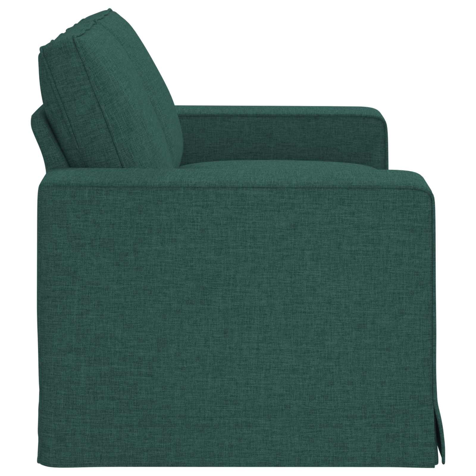 Divano angolare in tessuto verde scuro, 162 x 80 x 82 cm, con funzione letto e contenitore, per soggiorno e ufficio, design moderno, funzione relax, durevole