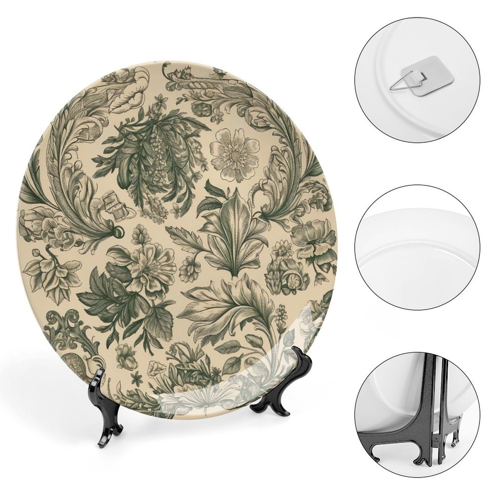 Piatti decorativi in porcellana cinese 7 pollici parete ceramica supporto espositivo