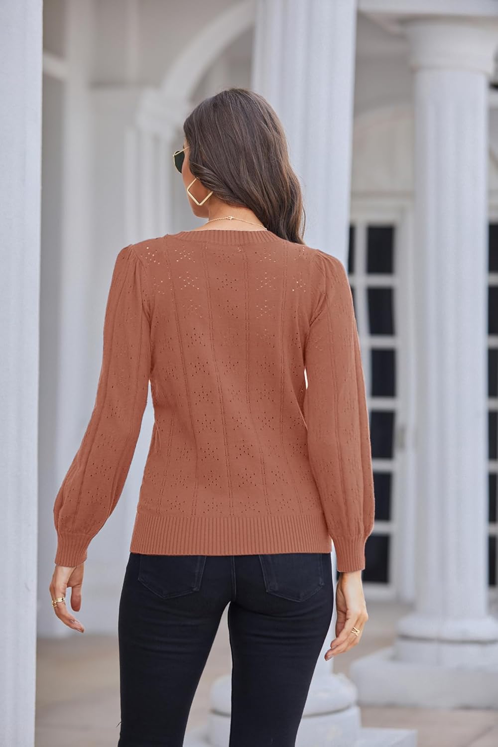 GRACE KARIN Truien voor vrouwen UK Herfst Winter Ronde Hals Lange
