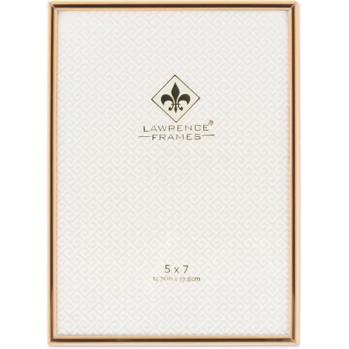 Lawrence Frames 5" W x 7" H Simply Gold Metal Picture Frame (670057)
