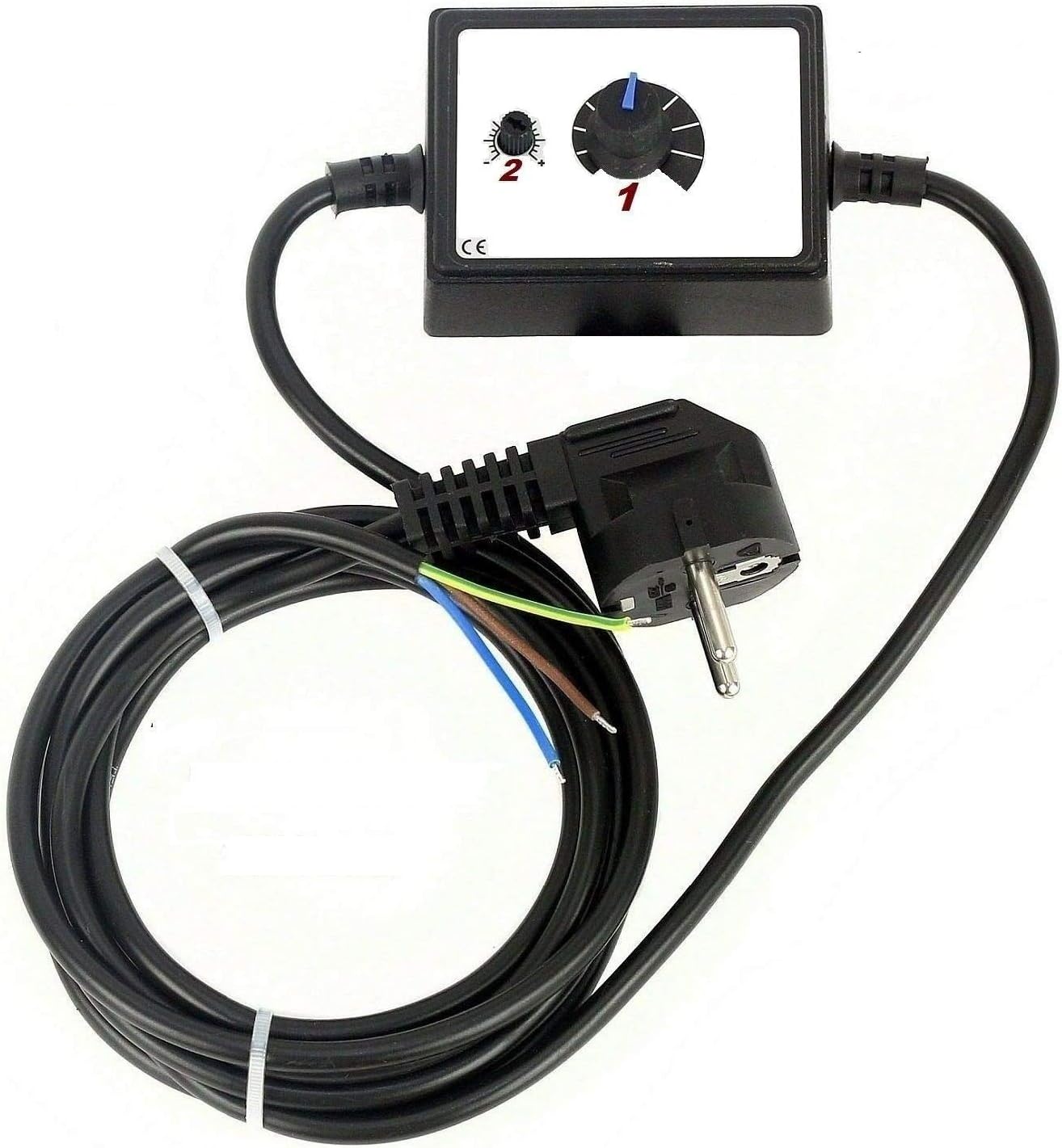 Opbouwtoerentalregelaar, Motortoerentalregelaar, Ventilatoren, 230 V Toerentalinstelling Spanningsregelaar Dimmer 1403758176