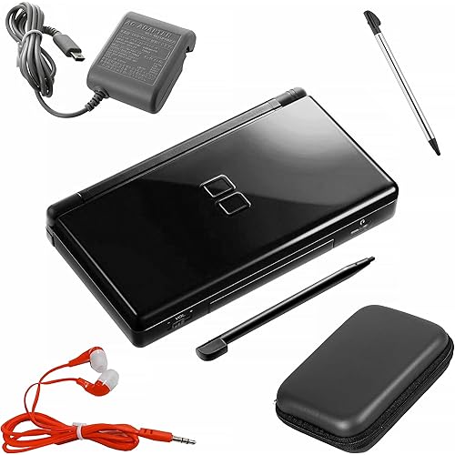 Nintendo DS Lite Premium Bundle (Onyx Black) (Renewed)