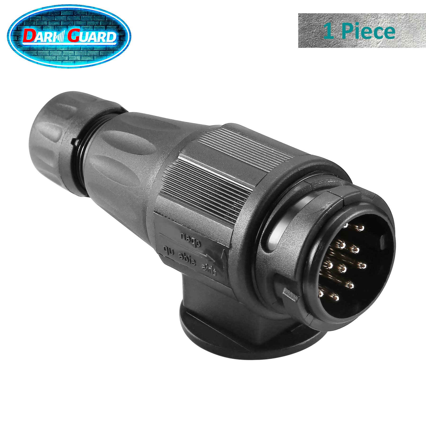 1 Pezzo Spina 13Poli Rimorchio 12v,Spina 13Poli per Macchine Agricole, ISO1724,Impermeabile,Presa 13Poli 12v Maschio, Spina 13Poli per Rimorchio Trattori Portabici Auto RV (DG13P-1)