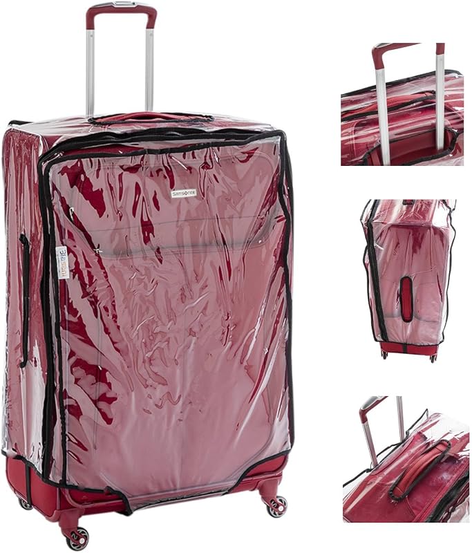 BLASANI Luggage Protector Suitcase Clear PVC Waterproof TSA Aproveed Cover Fits Most (20"~21") Bags