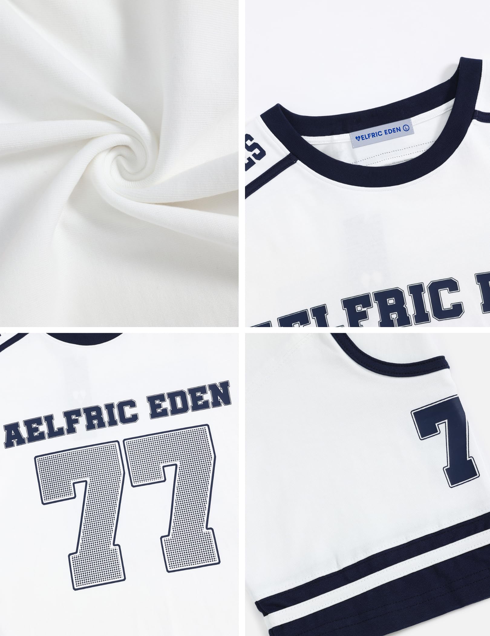 Aelfric Eden Maglietta unisex oversize da donna in cotone jersey vintage con stampa Y2K Streetwear T-shirt per l'estate