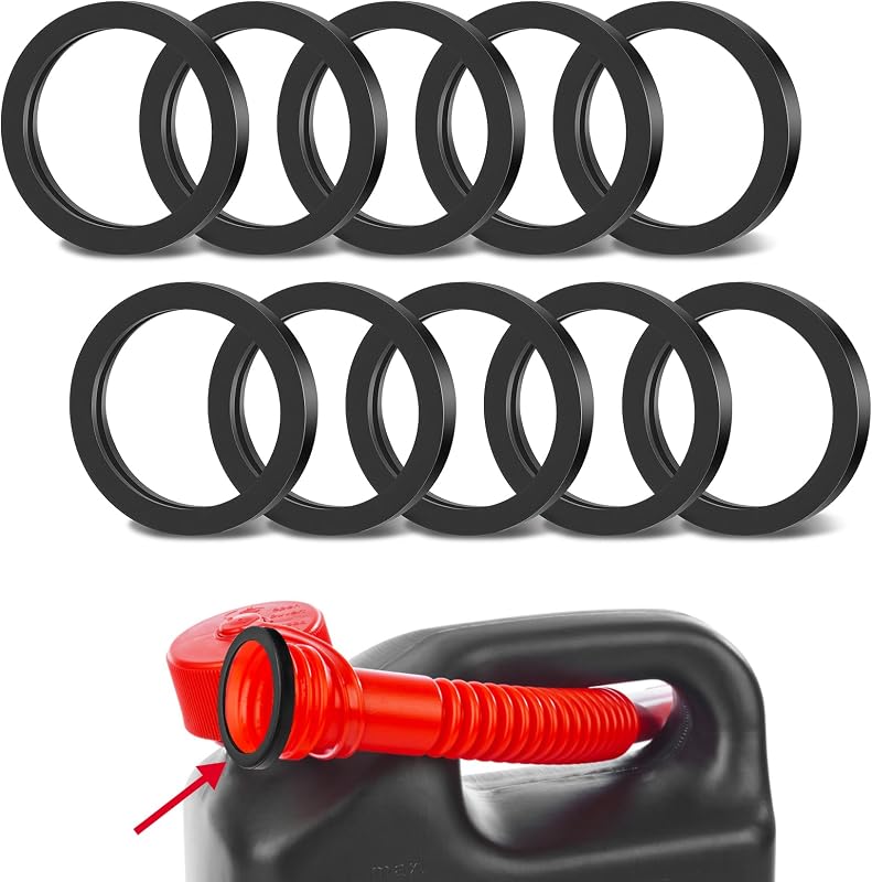 Junta de vedação de silicone para bico de galão de combustível HABNVUON – Kit com 10 unidades