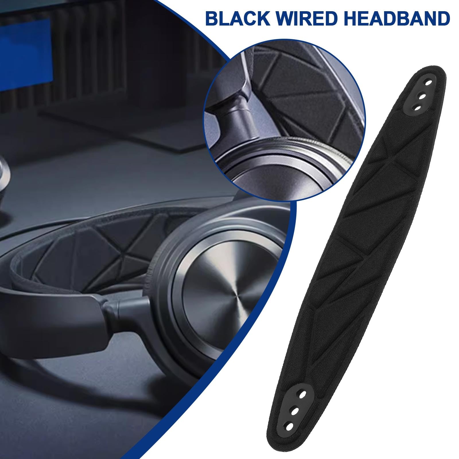 eMagTech 1PC Wired Headset Replacement Headband Compatible with SteelSeries Arctis Nova Pro Wired Headset 21.7x4cm for Audio Workers Music Lovers Gamers Black - Image 2