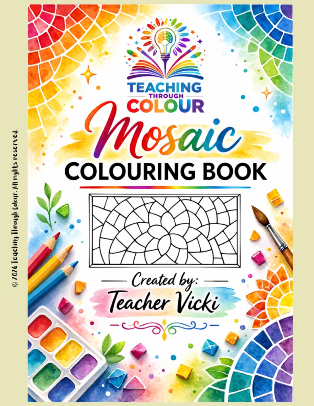 Mosaic Coloring Book for Ages 10+: Detailed Geometric & Broken-Tile Designs (Printable-Style Pages)