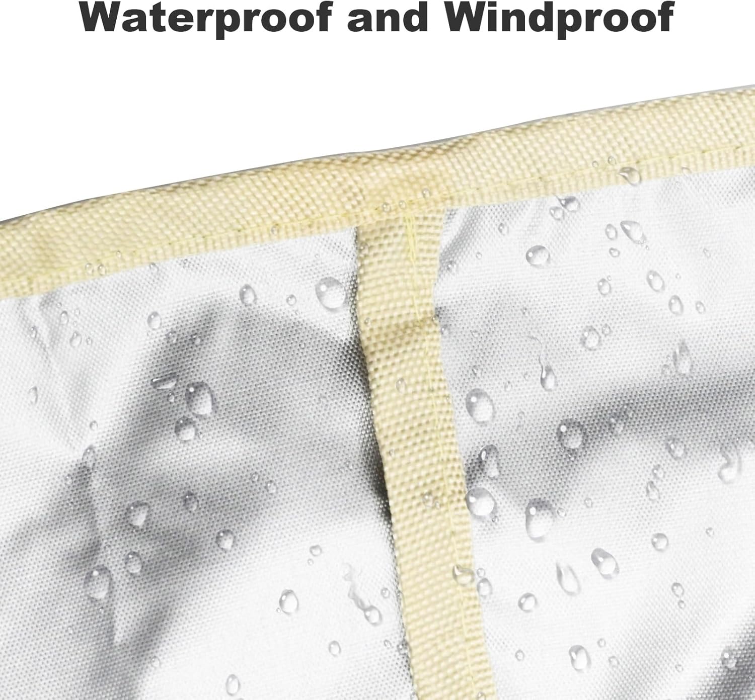 Patio Bench Cover,Furniture Bench Cover,Waterproof Windproof Oxford Fabric Bench Cover for Furniture (White) - Image 6