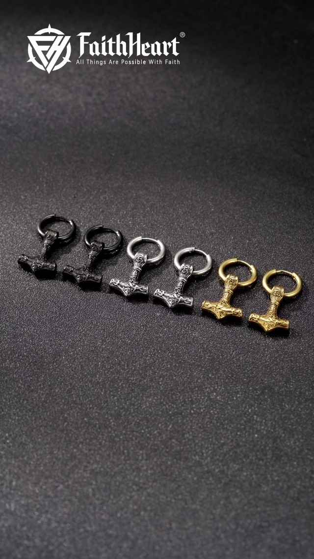 Pendientes vikingos artesanales - Alta Calidad - Envío Rápido