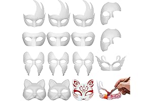 PARAOR Washable White Costume Mask for DIY Painting