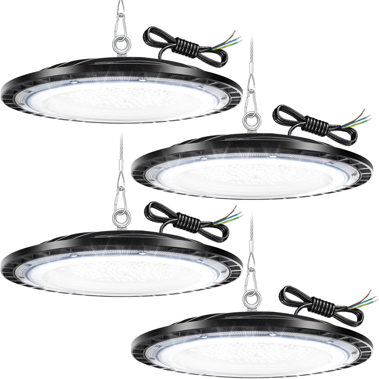 Faretto LED UFO, Luce per Negozio a LED High Bay da 100W con 1 Metro Catena, Luce per Baia Super Luminosa da 10000LM 6500K, Illuminazione Commerciale Impermeabile IP65 per Magazzino, Garage