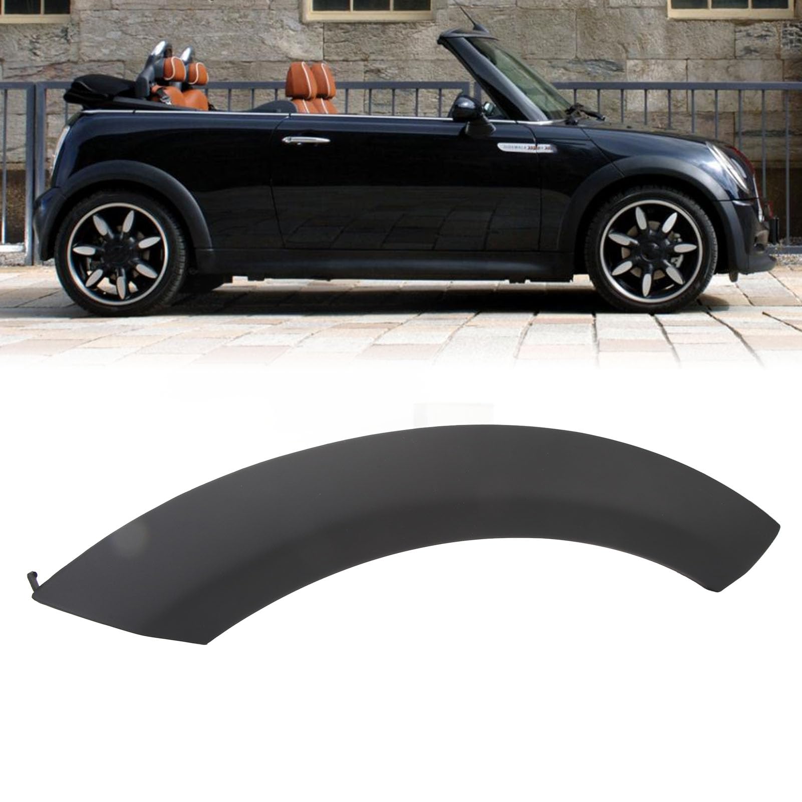Couverture de Garniture D'arc de Roue de Voiture, Couverture de Moulage D'arc de Garde-boue de Roue Avant de Haute Résistance pour R50 R53 R52 (Avant gauche 51131505867)