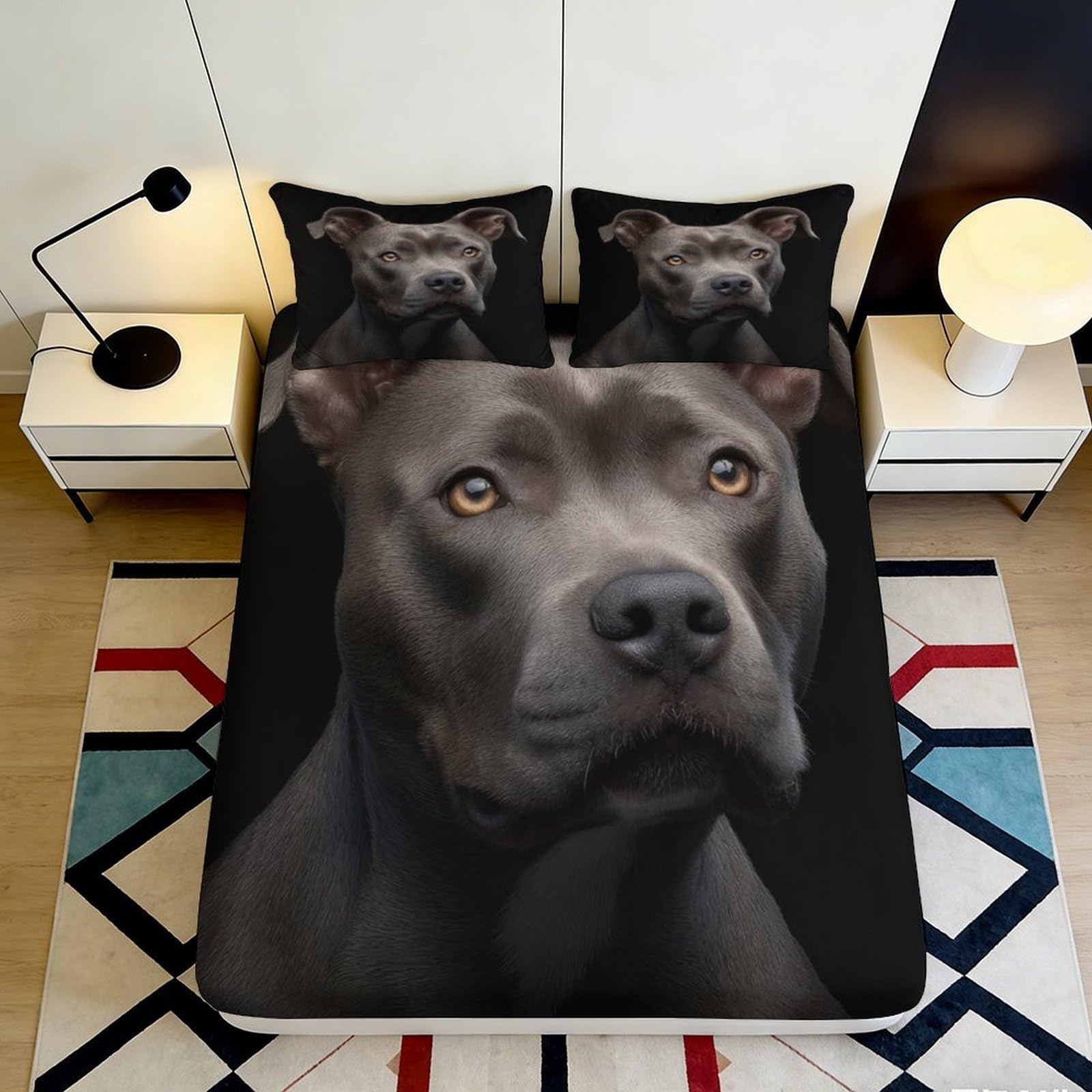3D Printed Graffiti Skull Fitted Sheet Microfiber Deep Pocket Bedroom Bedding Colorful Skull Mattress Fitted Cover Non-Slip Washable for Adults 120x200x25cm