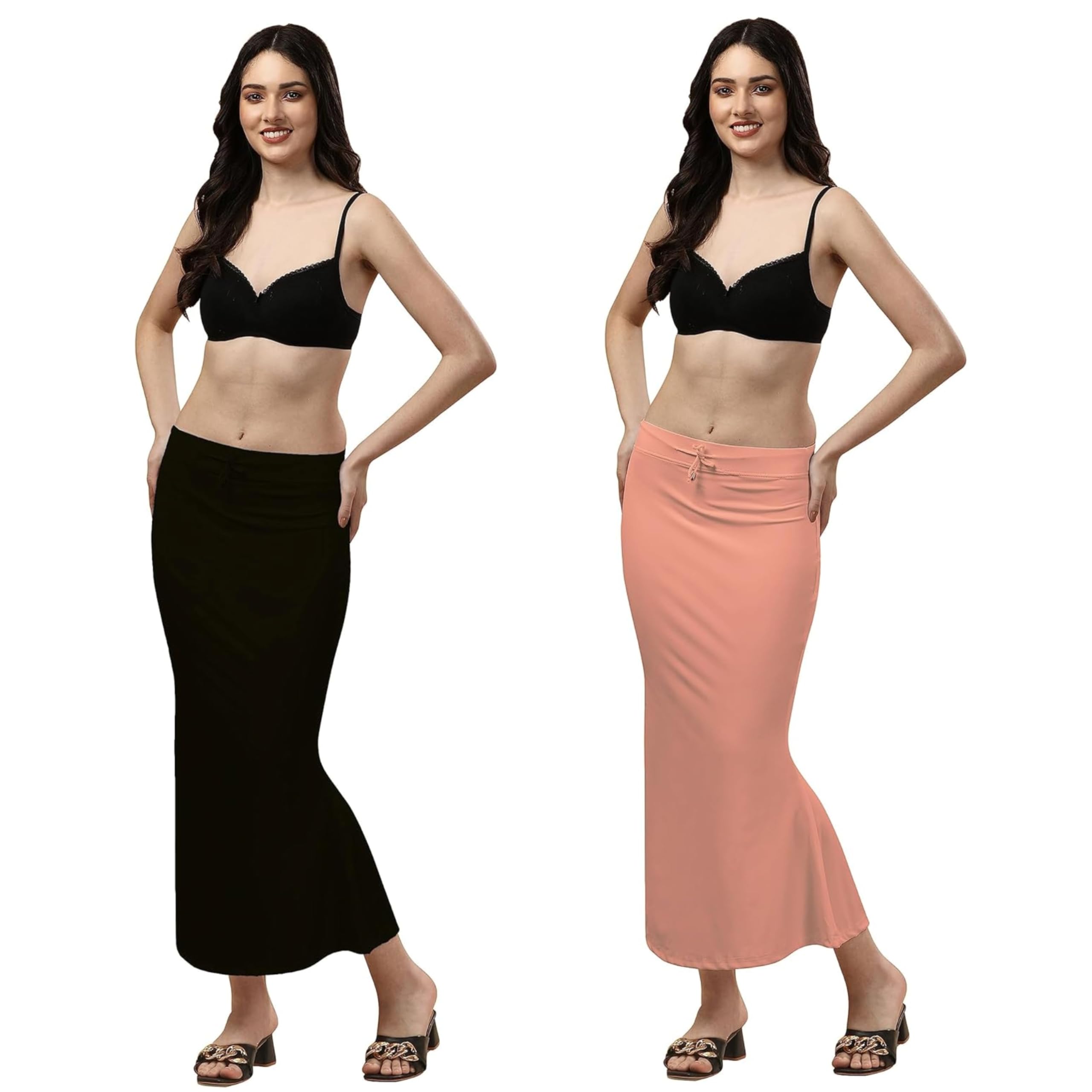 Petticoat Shapewear for Women, Fishcut Flare Underskirt, Saree Shapewear Petticoat, Under Skirt for Saree, Combo Pack of 2-picture-30