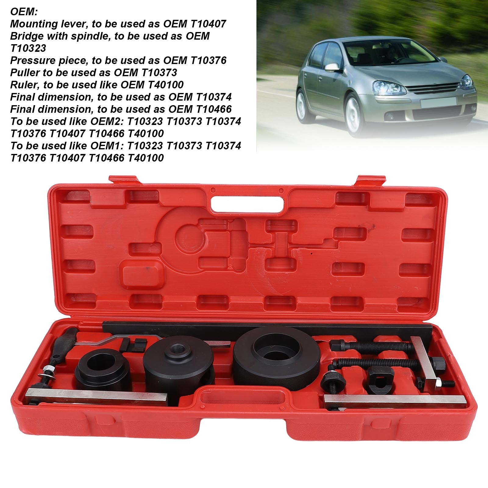 12 Pezzi Set di Utensili Doppi - Kit di Demolizione per Installatore in Acciaio Carbone per Trasmissioni a 7 Marce T10373 T10376