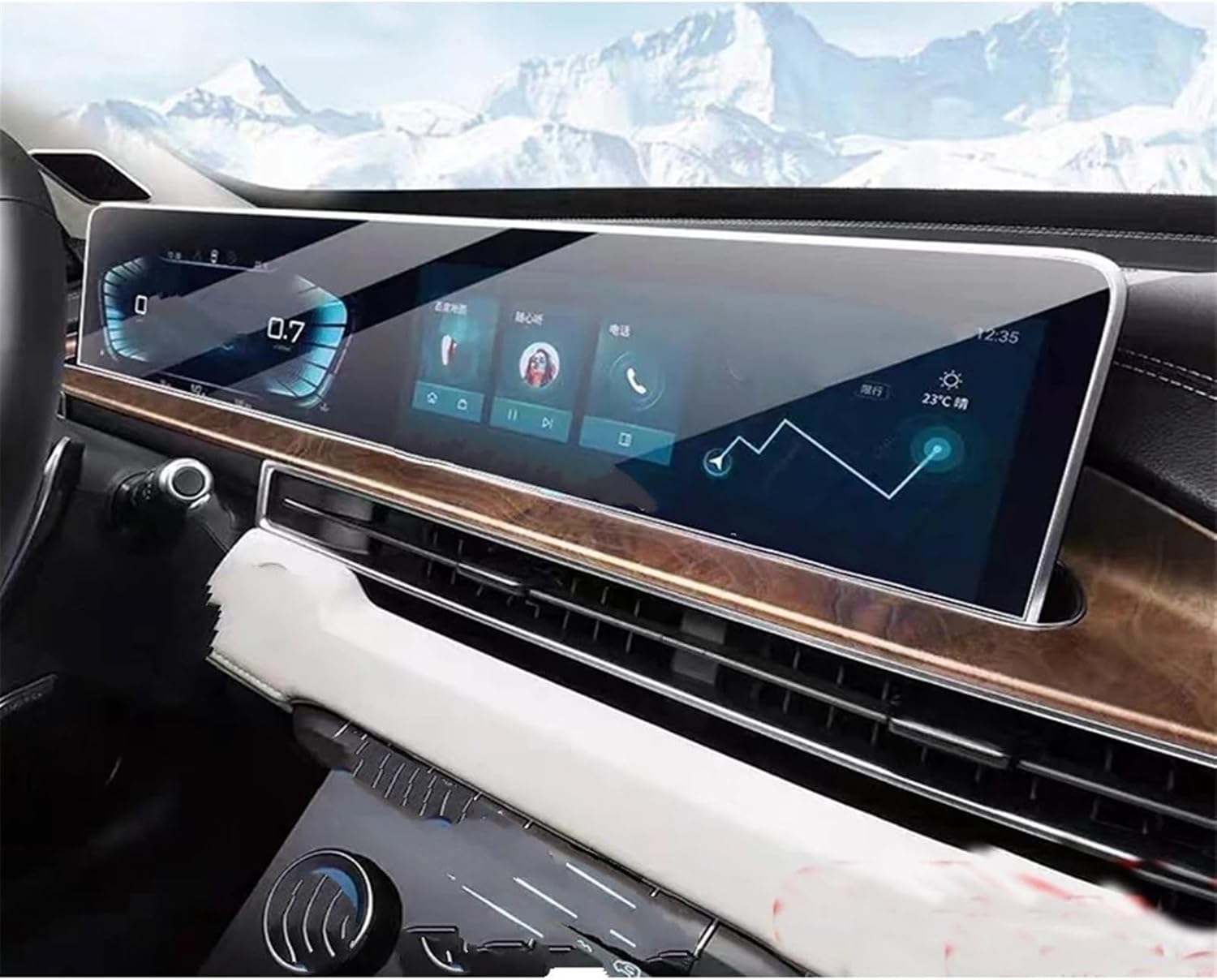 日産(NISSAN) ナビ・コンソール用 多機能保護フィルム | 車種専用・日本製 | ディーフダイレクト コックピット保護フィルム Compatible With Chery For Exeed Lx 2022 2023 ナビゲーションデ