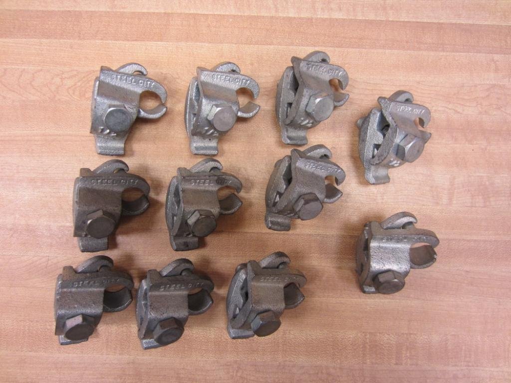 Steel City EC-1/2 EC1 Edge Clamp Pipe Beam Bag of 11