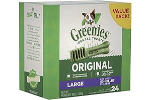 Original Large Natural Dental Care Dog Treats, 36 oz. Pack (24 Treats)