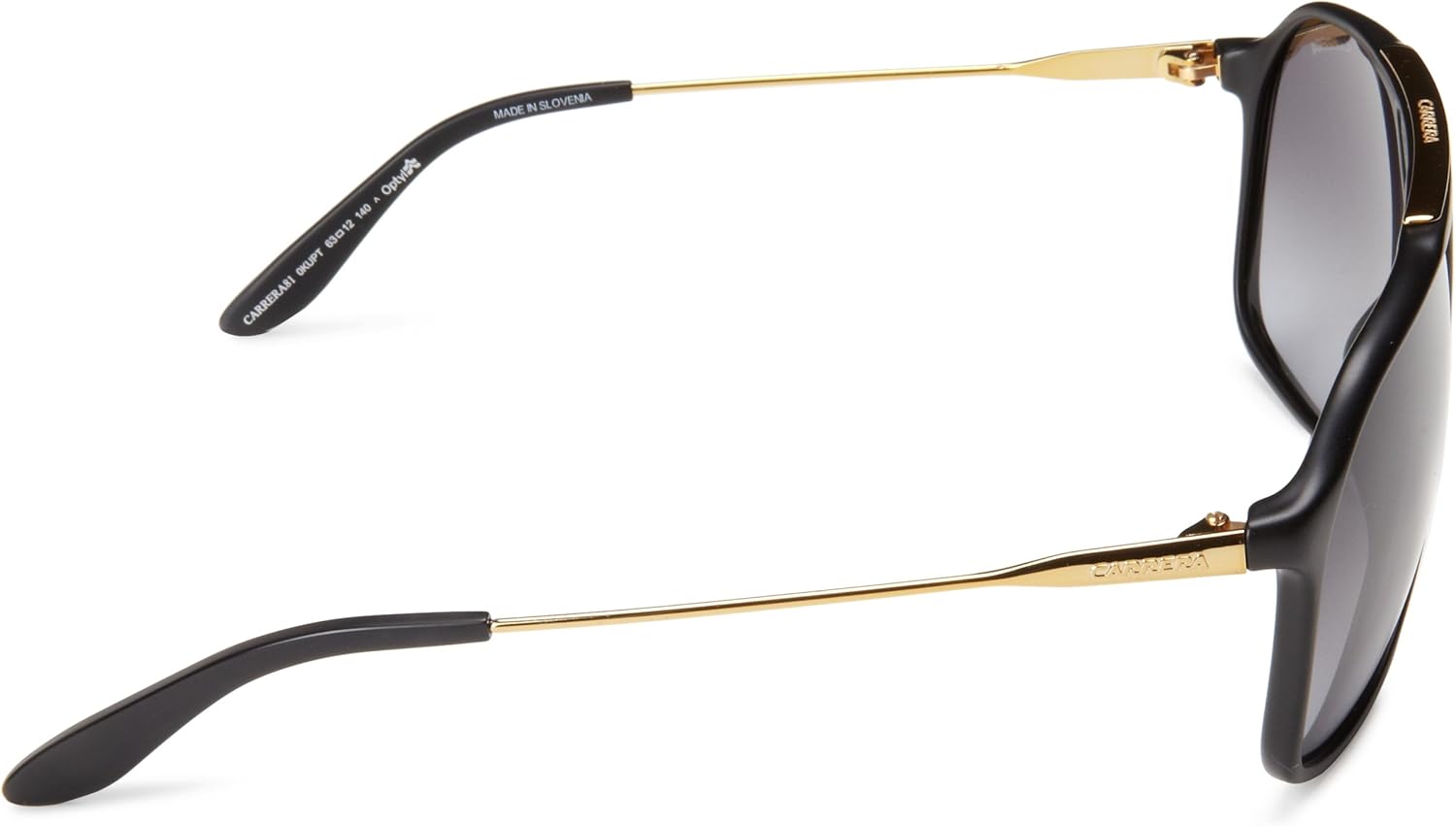 Carrera Sunglasses (Safilo Group) CA81/S Rectangular Sunglasses, Matte Black, 63 mm