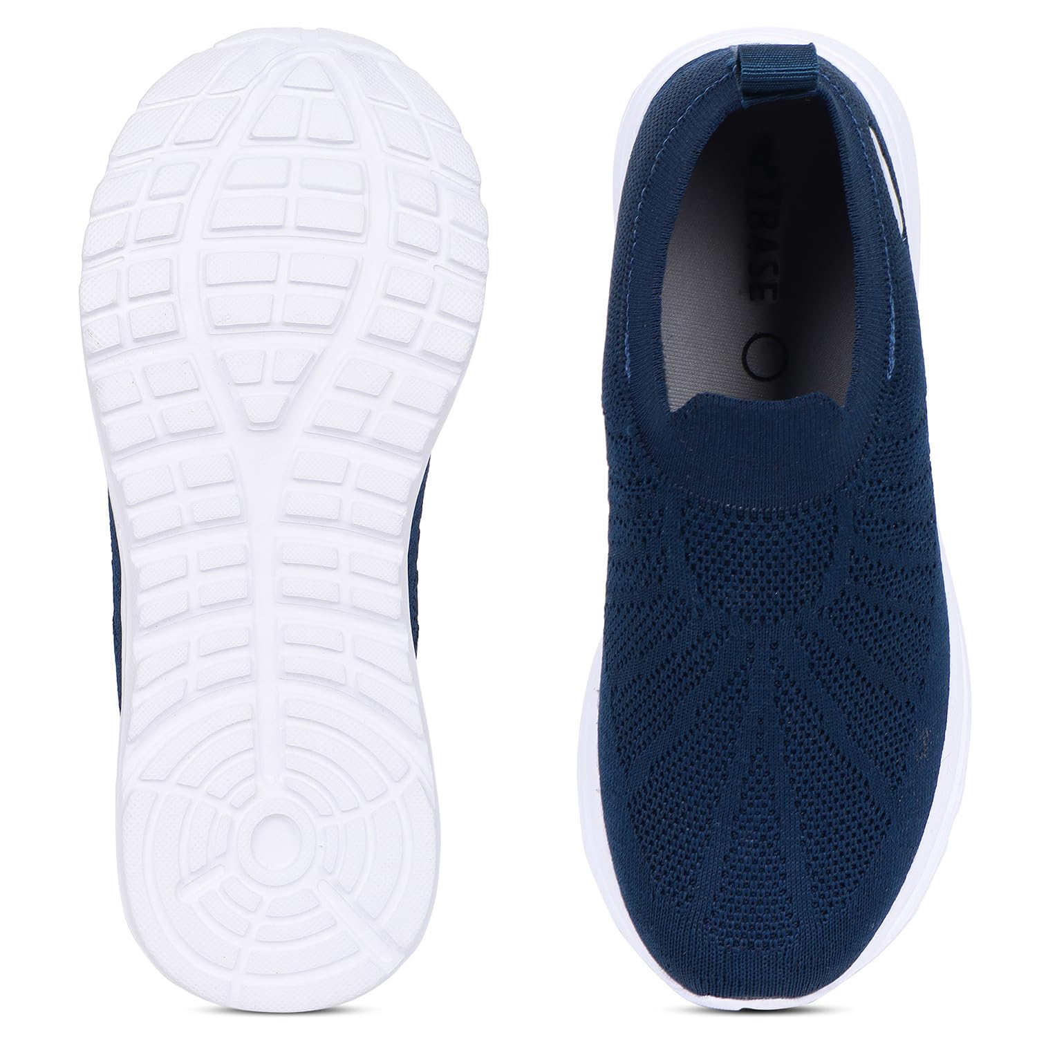 Trase Sports Shoes for Kids - Slip-On Sneakers for Boys & Girls, Lightweight Knitted Breathable Mesh Upper, Soft EVA Sole, Anti-Skid Comfortable Footwear for Running, Walking & Playing (Teal-Blue, 4 UK) 3