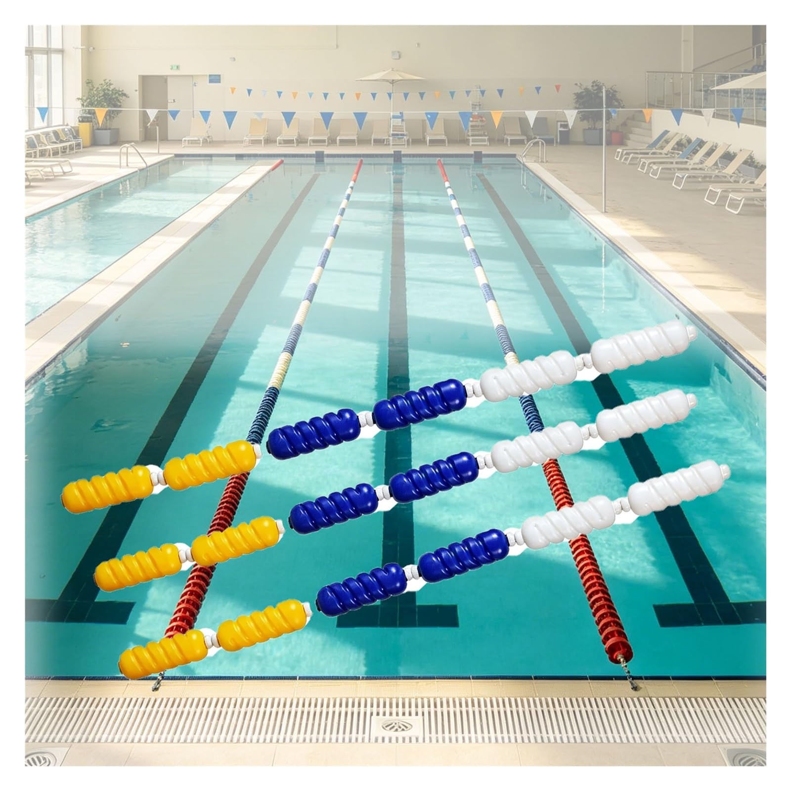 Corde de séparation piscines 25m pour diviser le bassin et sécuriser l'eau