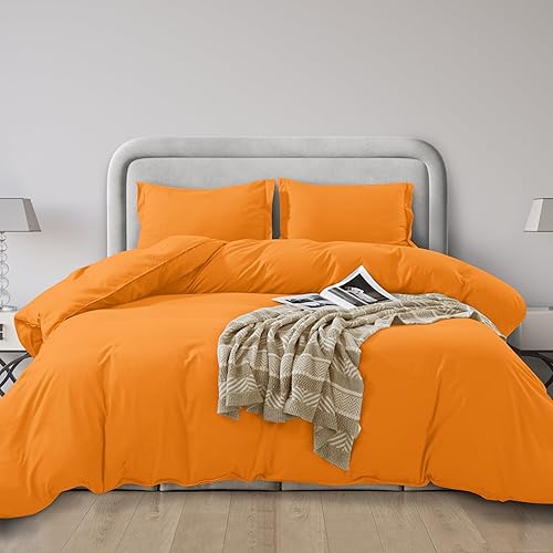 Miniatura 39 de Elegant Comfort Juego de funda de edredón de lujo de 3 piezas, colección de hotel de microfibra de alta calidad de hotel de 1500 hilos, funda