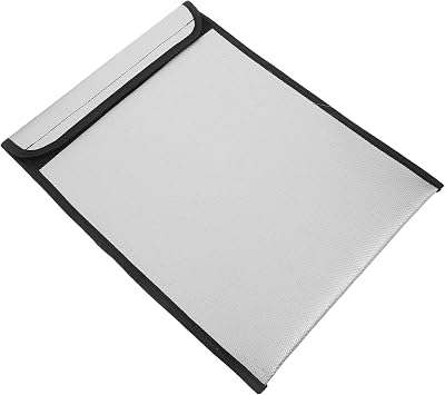 Fireproof Document Pouch with Lockable Zipper and Handle