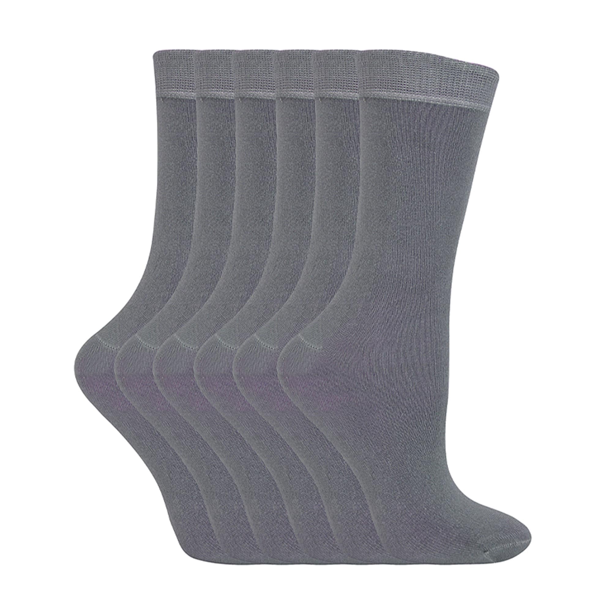 Sock Snob - 6 Pack Kids Childrens Bamboo School Socks | Boys & Girls | Plant Based Fibre | Classroom Essential | Multi Pair Value Set | Moisture Managing Hosiery | Casual Footwear Accessory