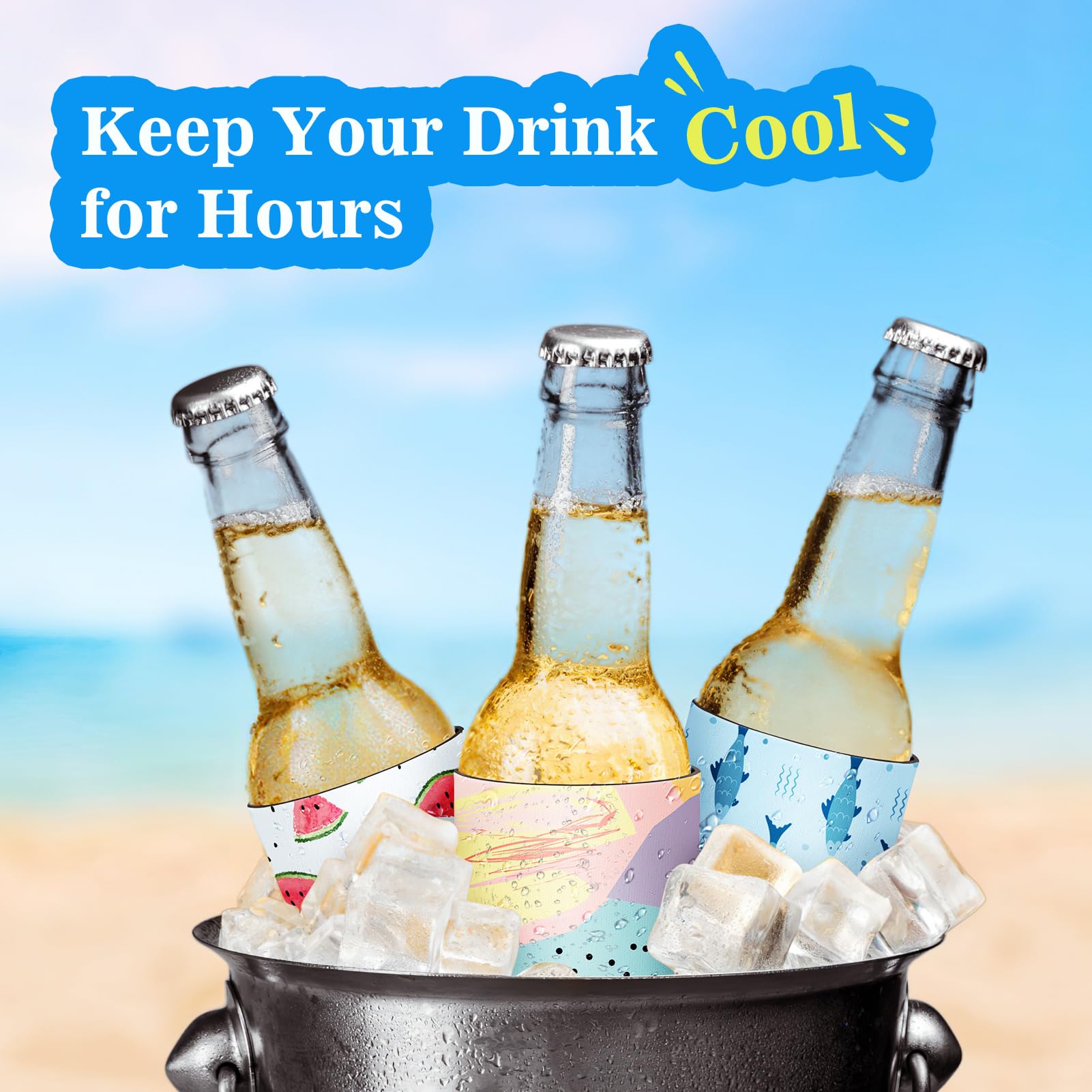 Custom Birthday Can Coolers - Personalized Neoprene Drink Sleeves For Parties & Events