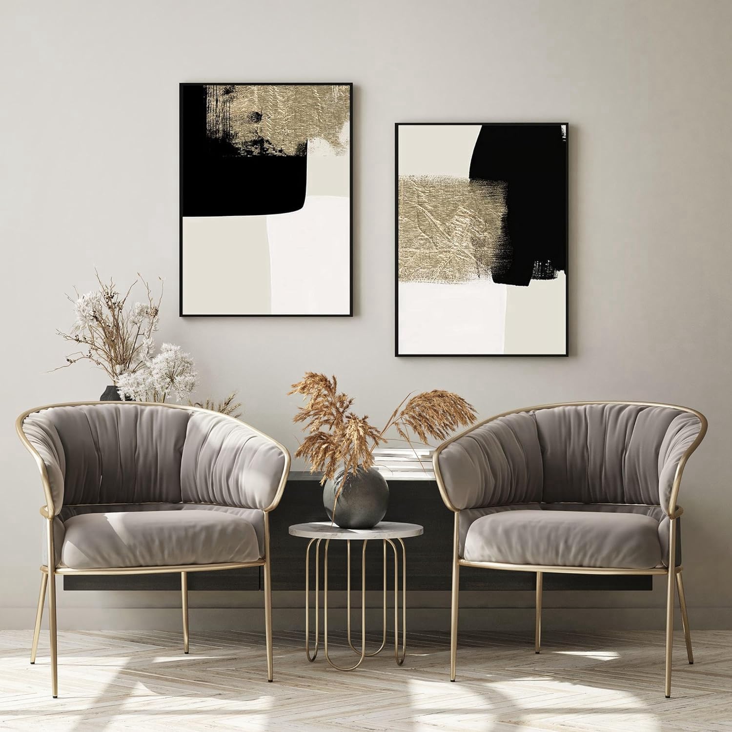 QPLGTU Geometric Abstract Poster Set, Plant Art Decoration Pictures - Image 2