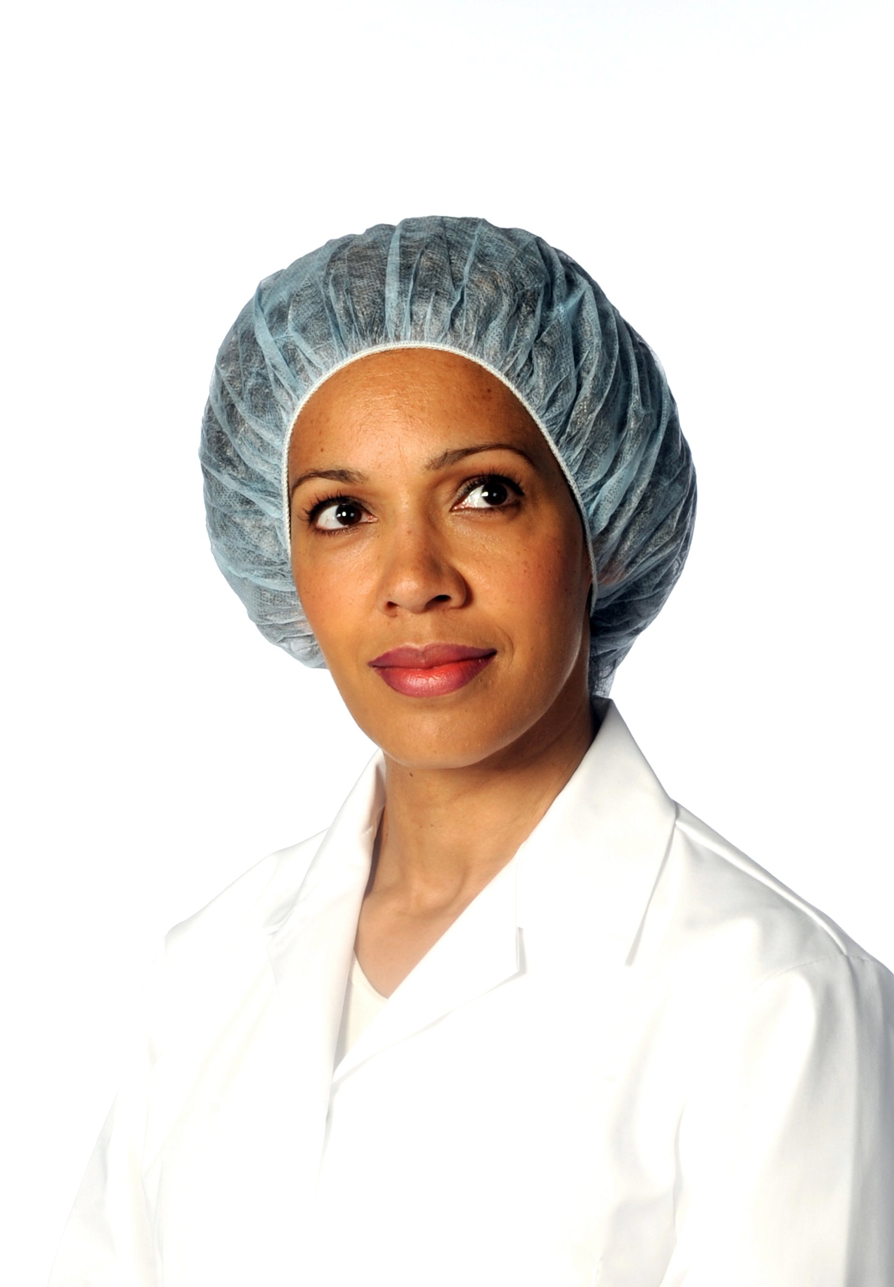 Bouffant Style Mob Caps (Pack of 100) (Blue)