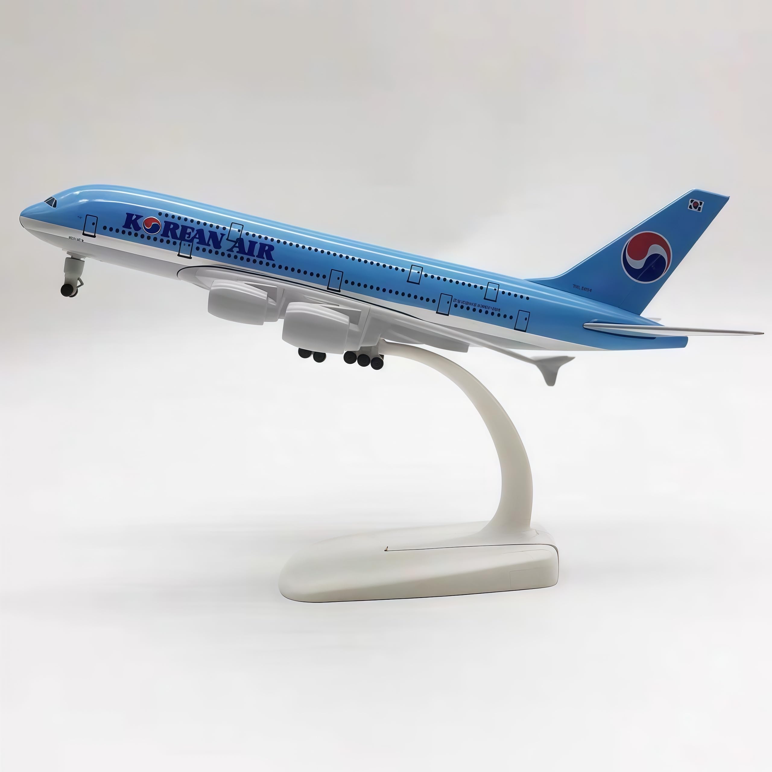 LGSRSNXHTX Korean A380 20cm Diecast Metal Airplane Model Aircraft Model With Stand For Aviation Enthusiast Gift,Model aircraft collection