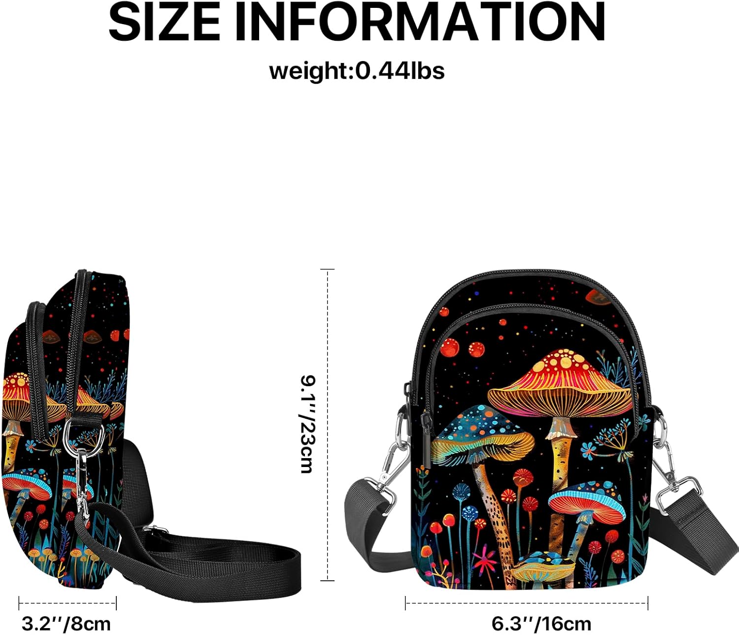 Small Crossbody Bags for Women Waterproof Cell Phone Bag Wallet Purse with Card Slots Adjustable Strap - Image 3