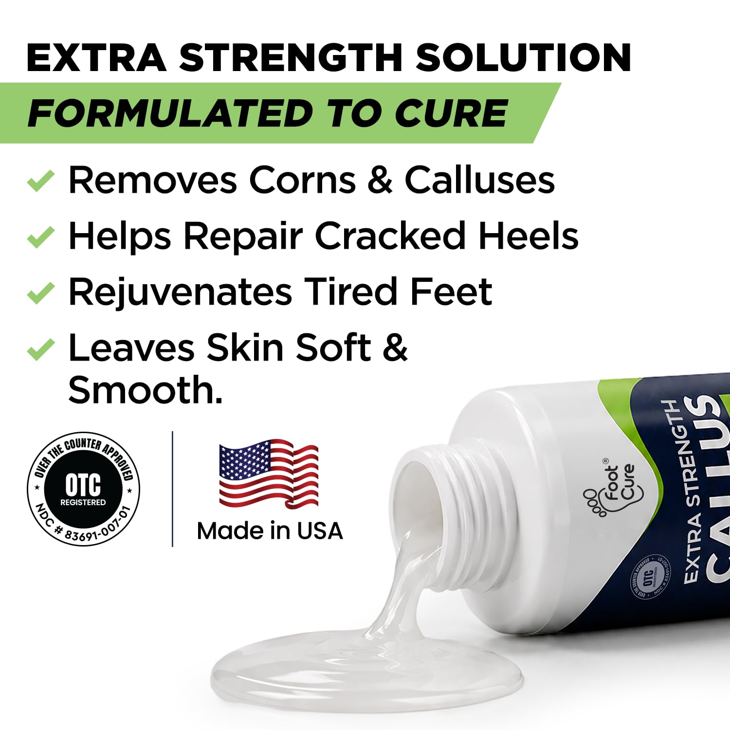 Juego de pedicura removedor de callos de pies – Epsom Salt Foot Soak & Gel removedor de callos, crema antimicótica y exfoliante de pies para piel muerta, herramientas de pedicura para pies en casa